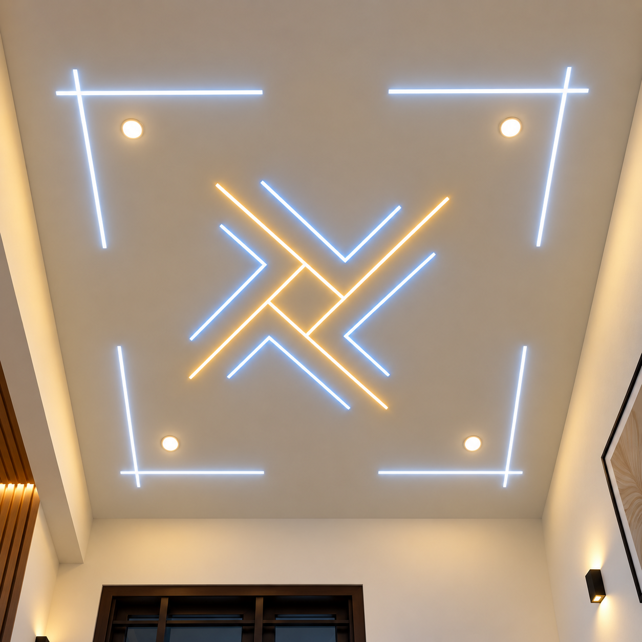 Modern LED Profile Lighting Design for False Ceiling in Bhopal
